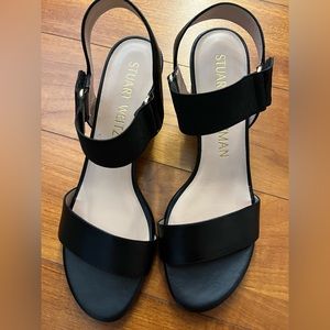 brand new Stuart Weitzman leather velcro sandals size 8.5